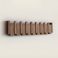 Foldable Wall Hook Rack with Magnetic Design