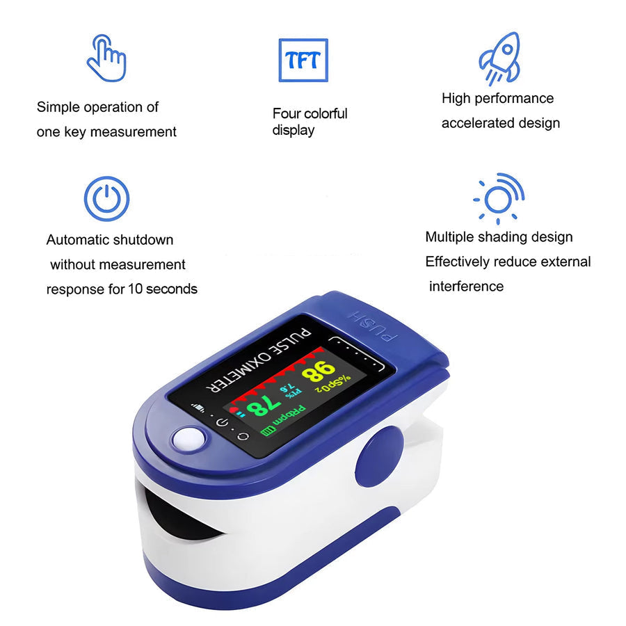 Digital Fingertip Pulse Reader with LED Display