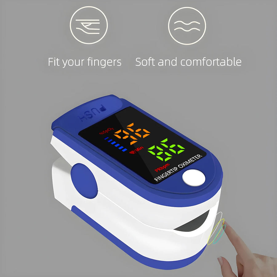 Digital Fingertip Pulse Reader with LED Display