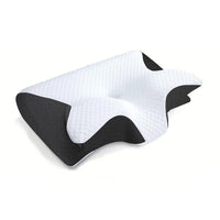 Ergonomic Memory Foam Pillow with Contoured Support Design