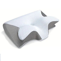 Ergonomic Memory Foam Pillow with Contoured Support Design