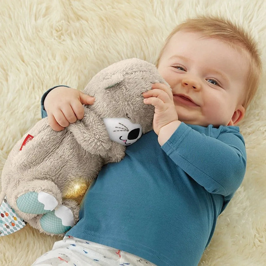 Battery Powered Plush Bear with Breathing and Sound Effects