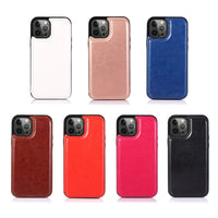 Leather Phone Case with Card Slots and Magnetic Closure