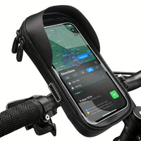 Waterproof Bike and Motorcycle Phone Holder, 360° Rotating Handlebar Bag
