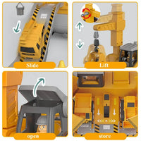 Construction Vehicle Toy Set with Screwdriver for Kids