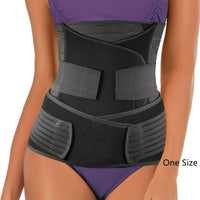 3 in 1 Adjustable Support Band with Breathable Cotton Blend Design