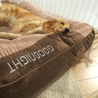 Orthopedic Dog Bed with Head Pillow, Luxury Comfort Support