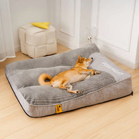 Orthopedic Dog Bed with Head Pillow, Luxury Comfort Support
