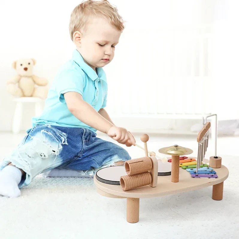 Music Station Wooden Musical Toy Set for Kids