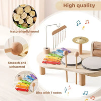 Music Station Wooden Musical Toy Set for Kids