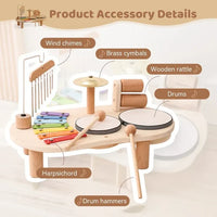 Music Station Wooden Musical Toy Set for Kids