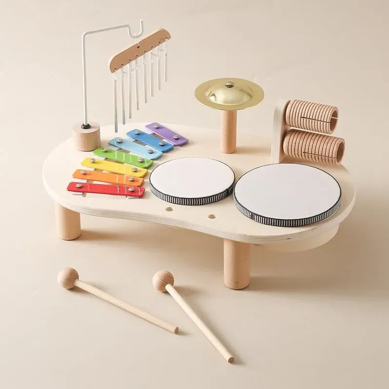 Music Station Wooden Musical Toy Set for Kids