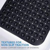 Non Slip Bath Mat XL, Extra Long Anti Skid Shower and Bathtub Mat