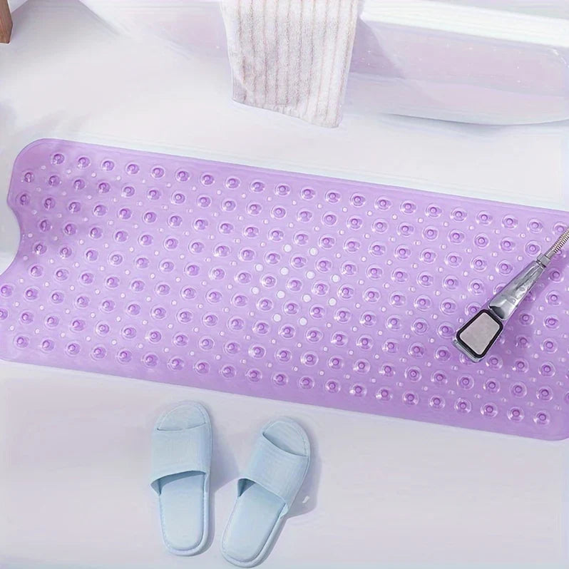 Non Slip Bath Mat XL, Extra Long Anti Skid Shower and Bathtub Mat