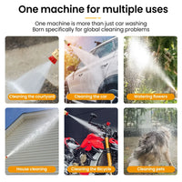 Cordless Lithium Battery Pressure Washer with Adjustable Spray Nozzle