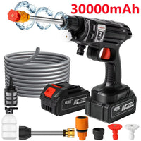 Cordless Lithium Battery Pressure Washer with Adjustable Spray Nozzle