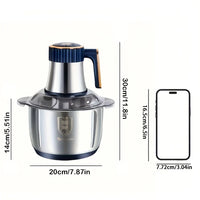 Stainless Steel Meat And Vegetable Chopper, Multifunction Kitchen Machine