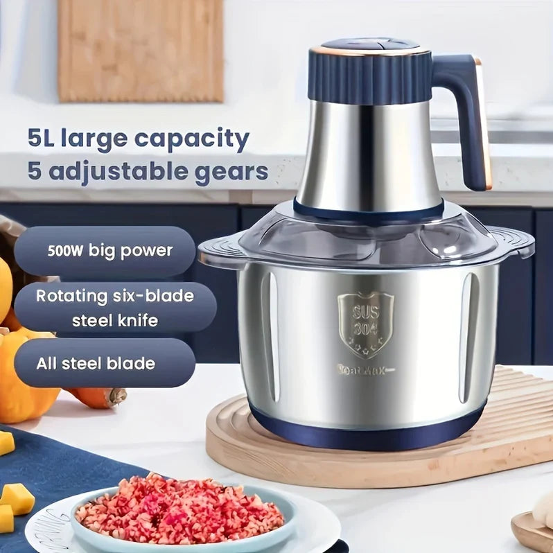 Stainless Steel Meat And Vegetable Chopper, Multifunction Kitchen Machine