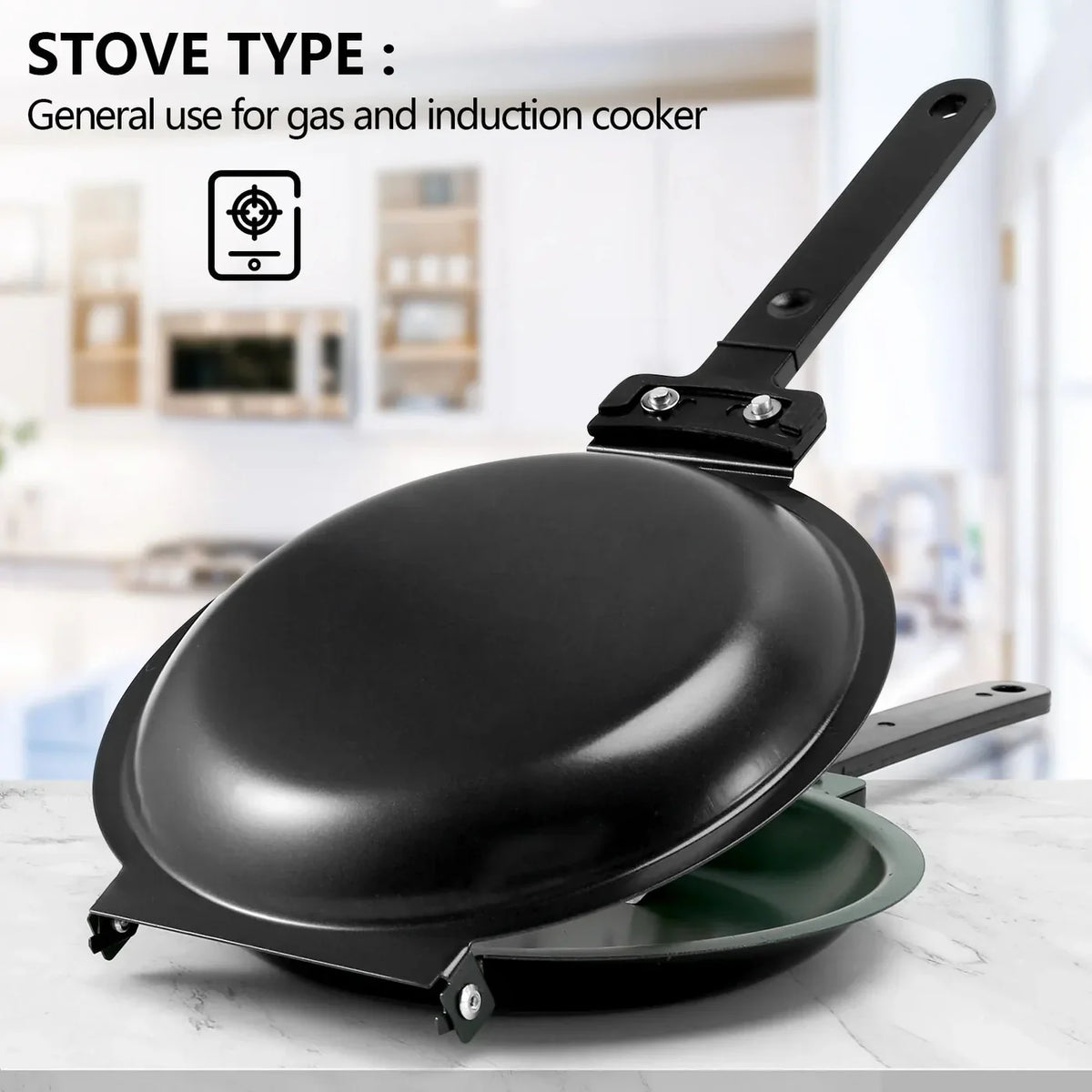 Double-Sided Non-Stick Pancake Pan Stainless Steel