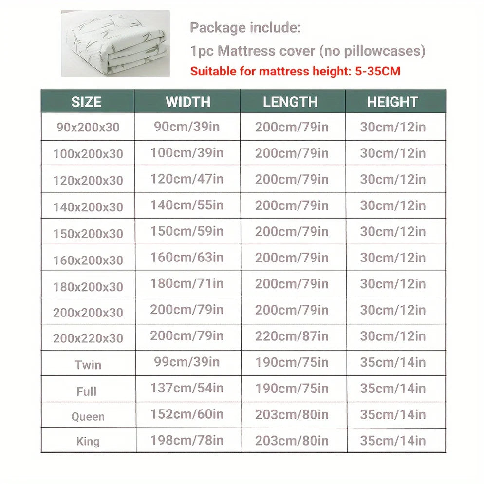 BambooCool Mattress Protector Cooling and Breathable Sleep Comfort