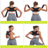 Adjustable Posture Corrector, Back and Shoulder Support for Daily Use