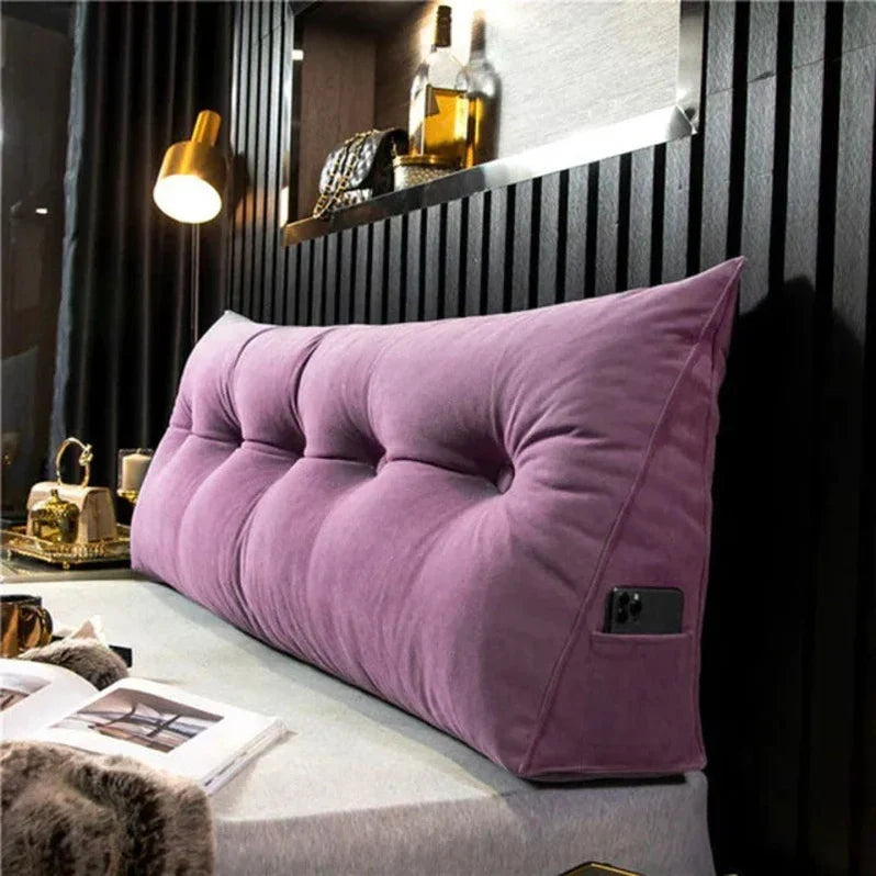 Headboard Support Pillow, Ergonomic Back Cushion for Bed