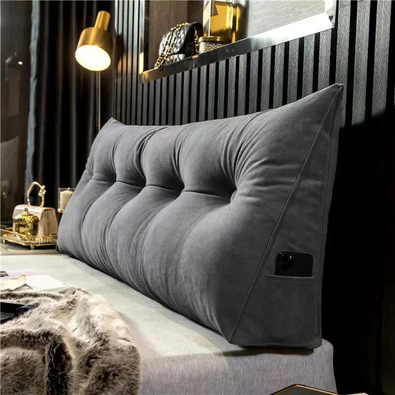 Headboard Support Pillow, Ergonomic Back Cushion for Bed