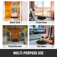 Durable Rubber Door Mat Half-Round Design for Indoor and Outdoor Use