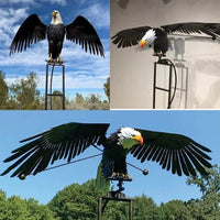 Metal Bird Wind Spinner, Decorative Garden Ornament