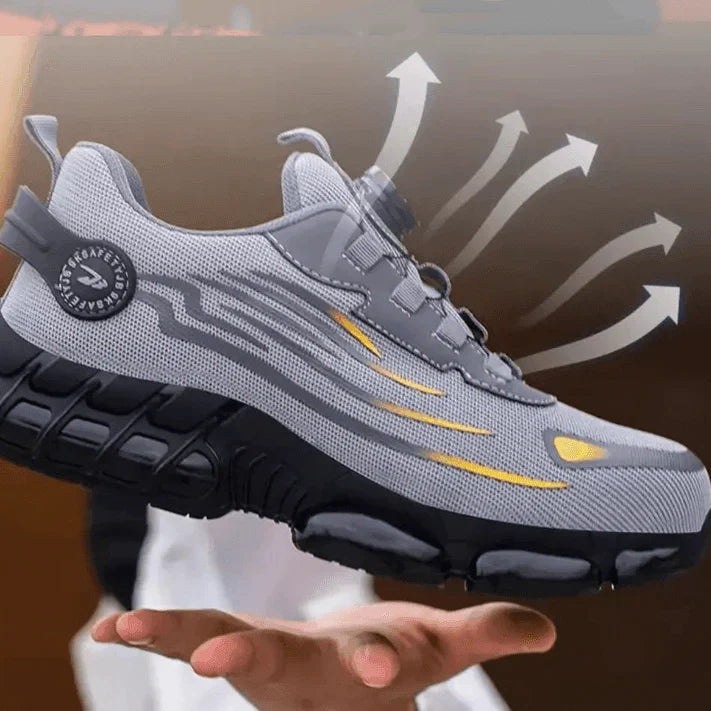 Lightweight Safety Shoes, Slip-On Work Shoes for Men and Women