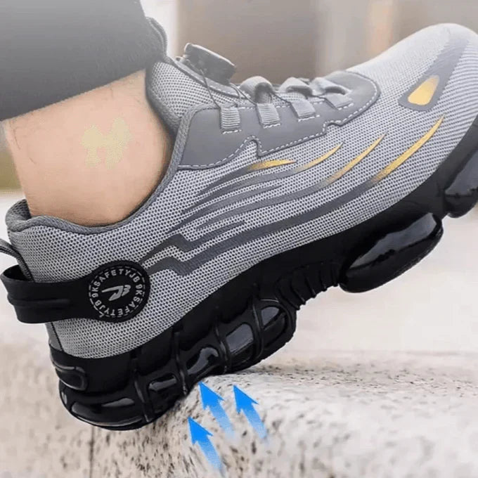 Lightweight Safety Shoes, Slip-On Work Shoes for Men and Women