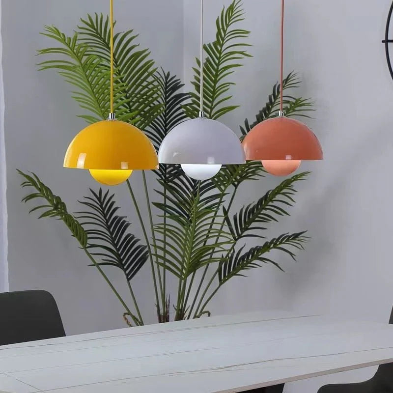 Flowerpot Pendant Lamp, Hanging LED Ceiling Light for Home Decor