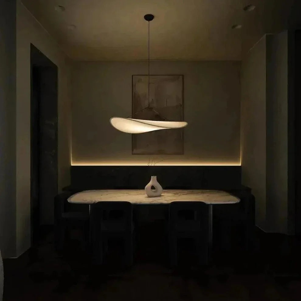 Japandi Pendant Lamp Wabi Sabi Silk LED Light