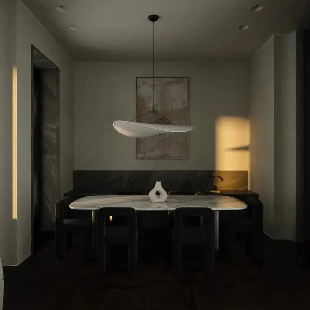 Japandi Pendant Lamp Wabi Sabi Silk LED Light