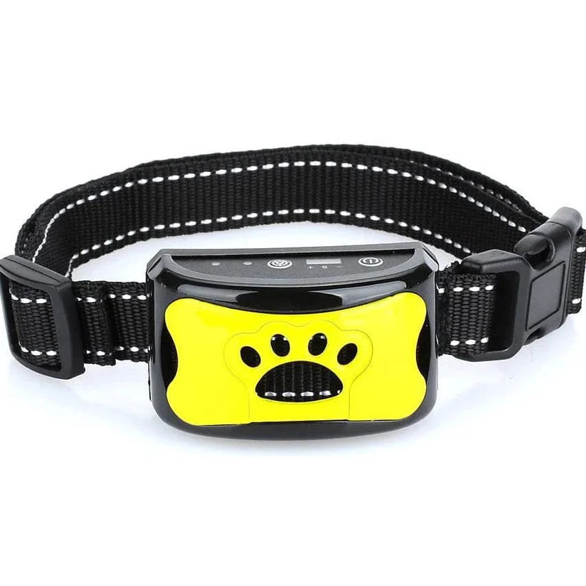 Rechargeable Anti Bark Dog Collar Adjustable Reflective Waterproof Nylon