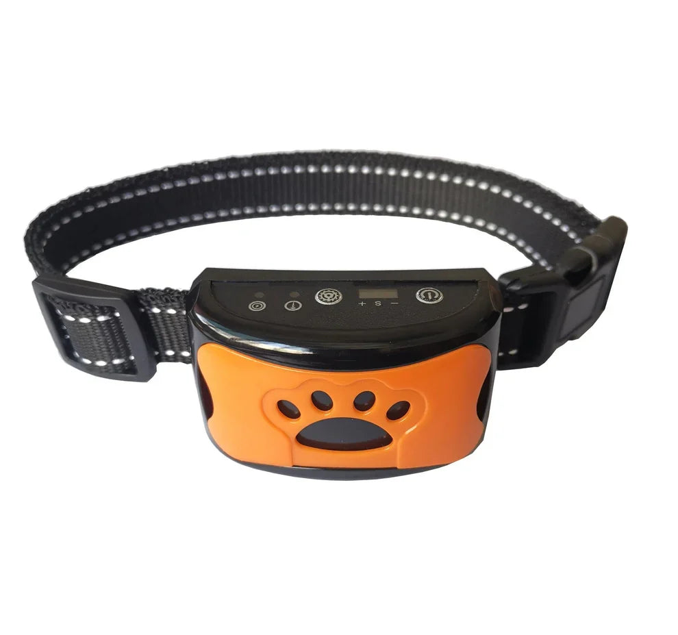 Rechargeable Anti Bark Dog Collar Adjustable Reflective Waterproof Nylon