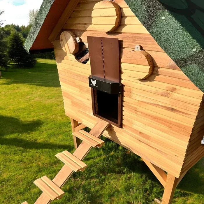 Automatic Chicken Coop Door, Waterproof Aluminum with Light Sensor