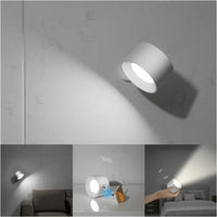Wireless 360 Degree Wall Lamp, Dimmable LED Rechargeable Lighting