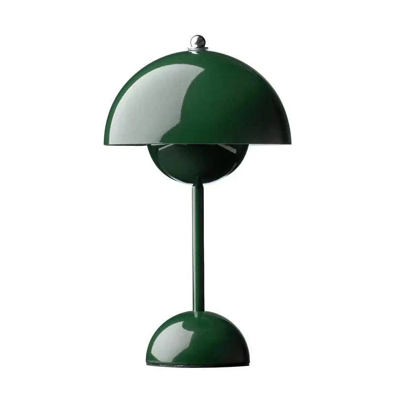 Portable Mushroom Table Lamp, Wireless Modern Aluminum Light