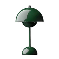 Portable Mushroom Table Lamp, Wireless Modern Aluminum Light