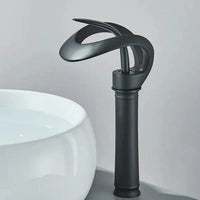 Modern Bathroom Sink Faucet Waterfall Brass Design