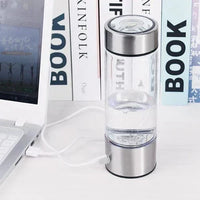 Portable Hydrogen Water Bottle with SPE PEM Technology, 14 oz