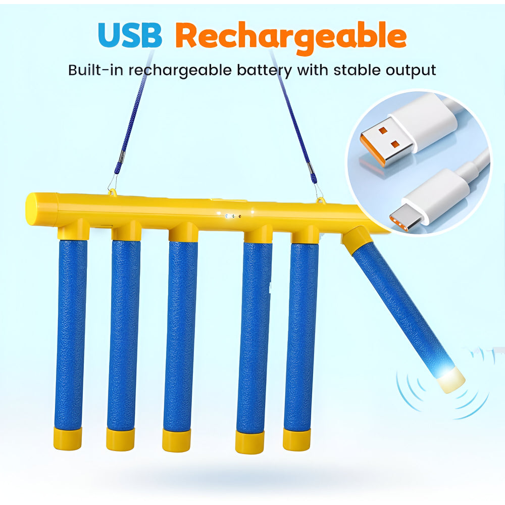 Reflex Training Game with Random Drop Stick and Three Speed Modes