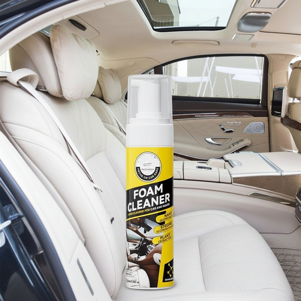 Car Interior Foam Cleaner with Citrus Scent and UV Protection Support