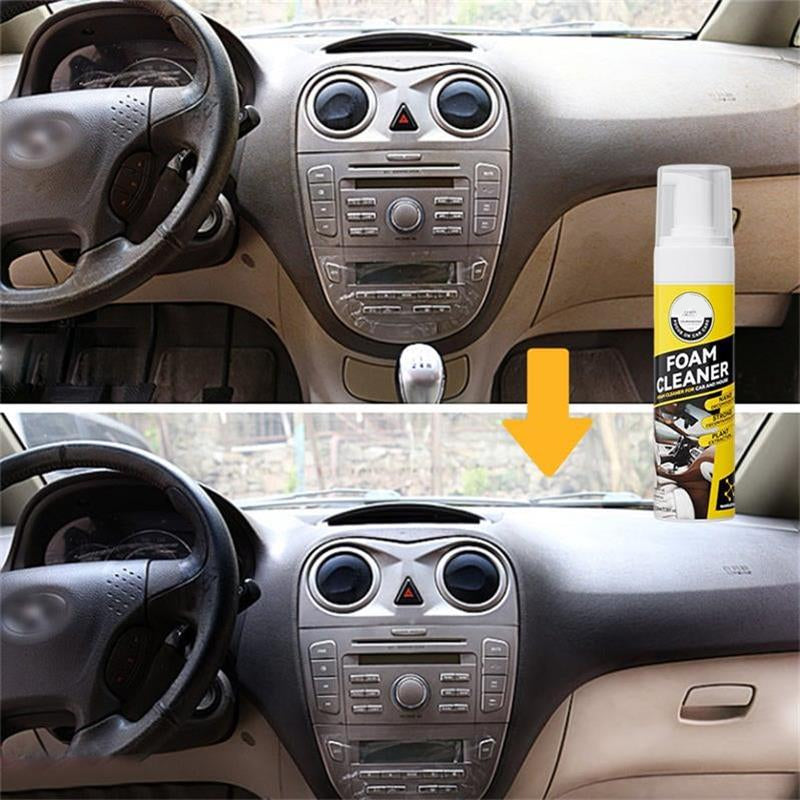 Car Interior Foam Cleaner with Citrus Scent and UV Protection Support