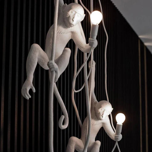 Monkey Pendant Light, Sculptural Design Object
