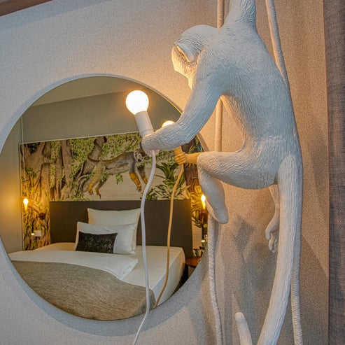 Monkey Pendant Light, Sculptural Design Object