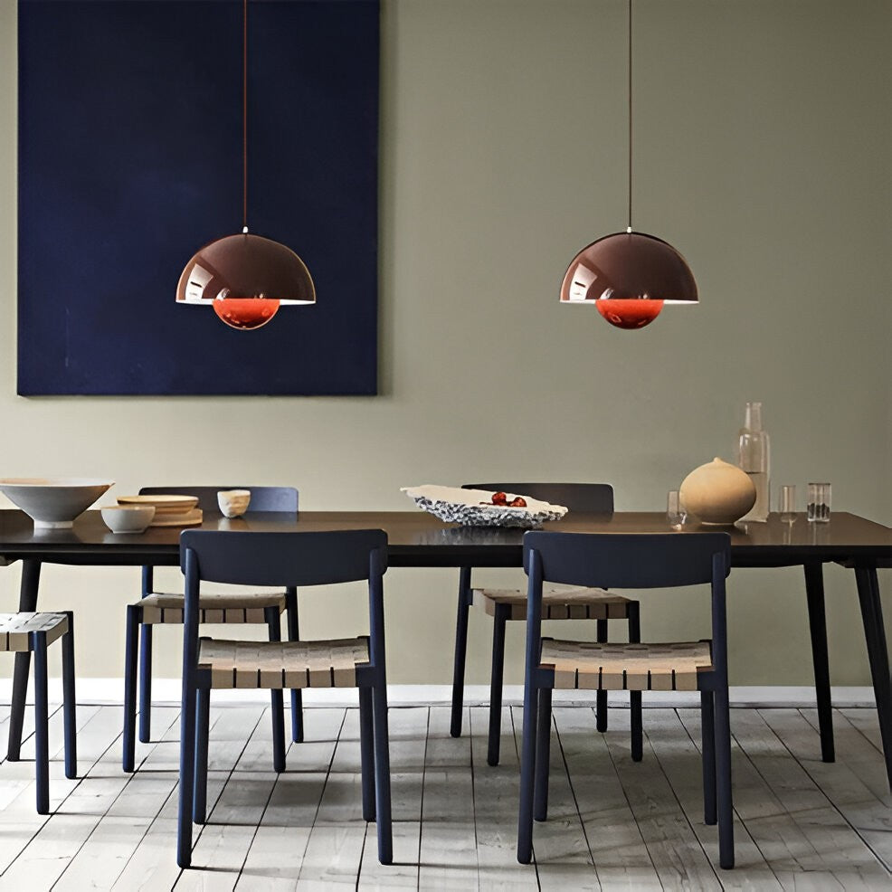 Nordic Macaron Semicircle Dome Pendant Light