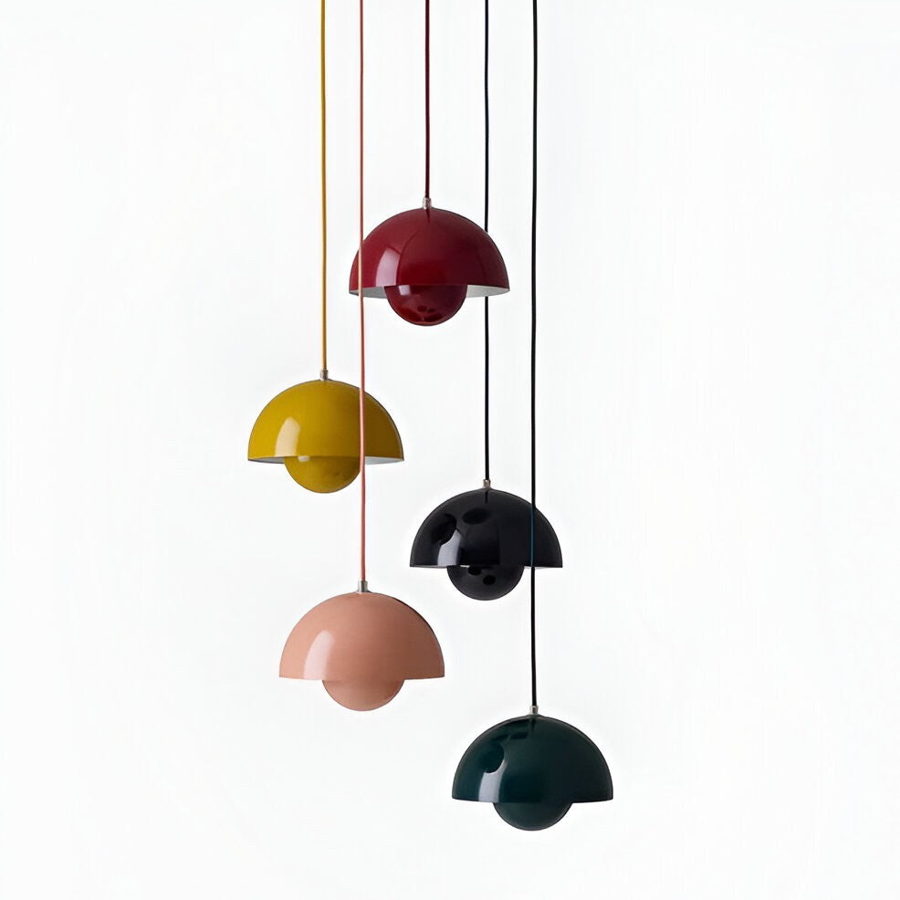 Nordic Macaron Semicircle Dome Pendant Light