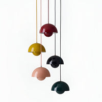 Nordic Macaron Semicircle Dome Pendant Light